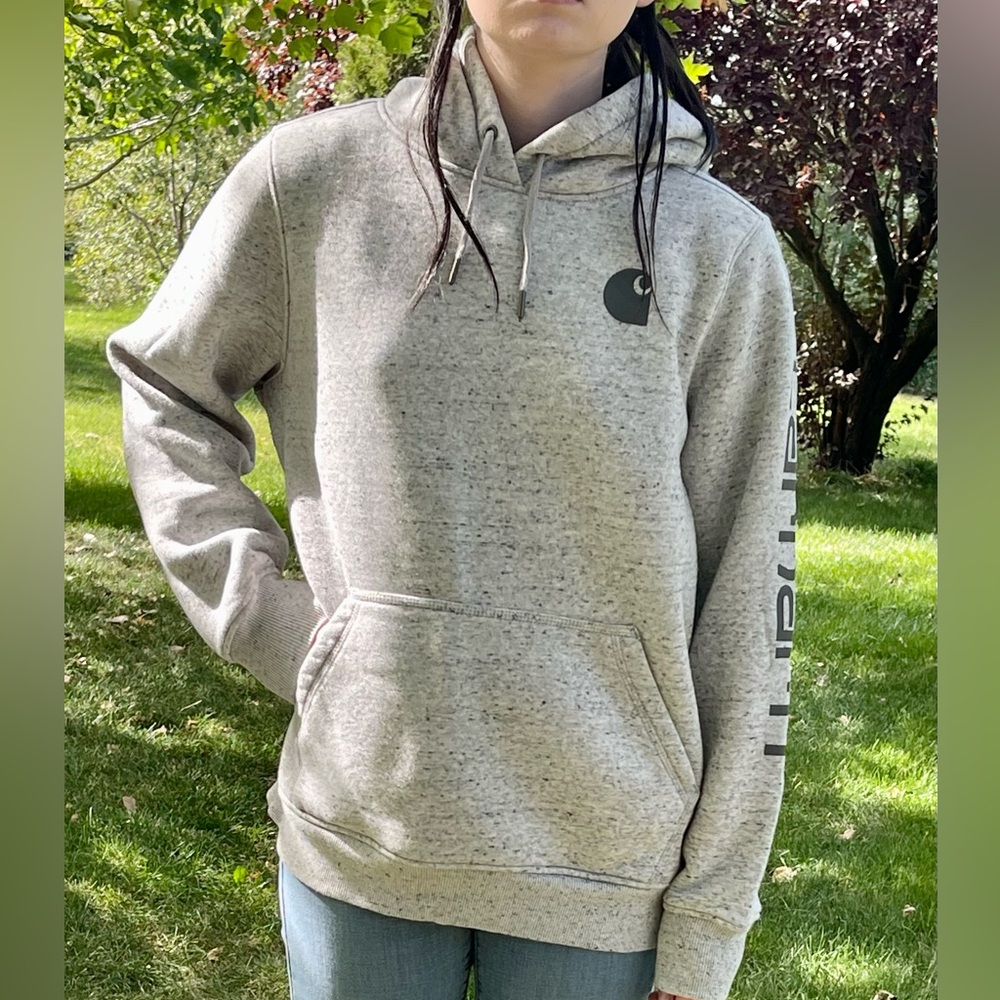 RELAXED FIT MIDWEIGHT LOGO SLEEVE GRAPHIC SWEATSHIRT